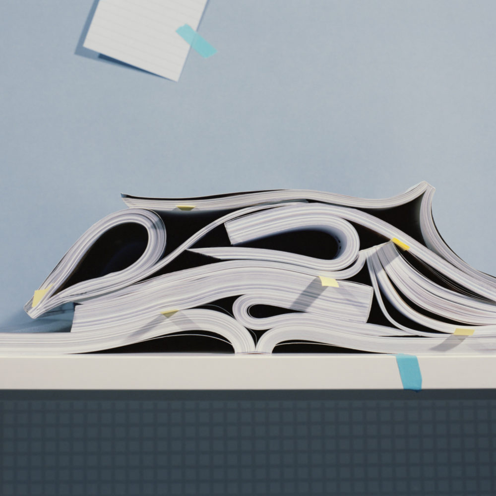 Pile of magazines